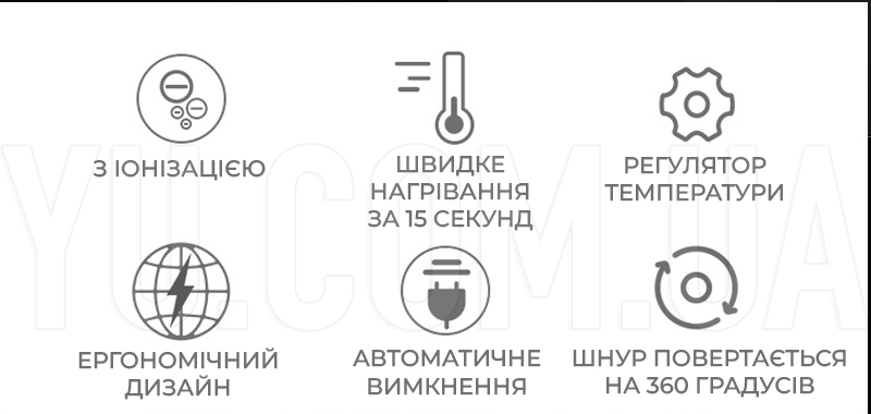Професійний випрямляч для волосся Gemei TOURMALINE Професійний випрямляч для волосся Gemei TOURMALINE